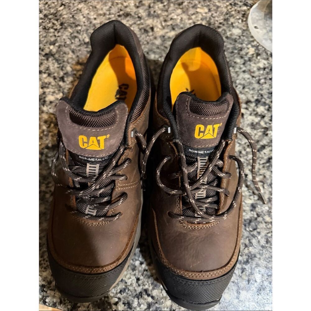 CATERPILLAR Streamline Leather Composite (steel)Toe Work Shoes black size sz10